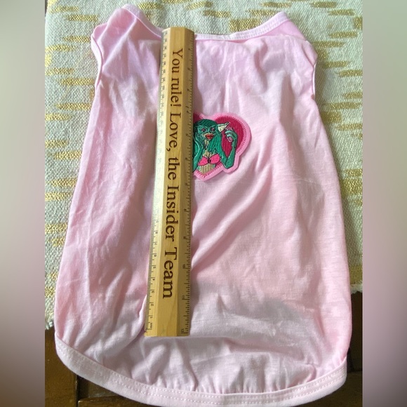 Gizmo gremlins movie pink heart dog small dress ruffle  80s pop - Picture 4 of 5